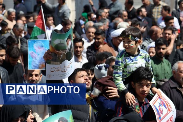 طنین فریاد قدس در خیابان‌های تربت حیدریه 