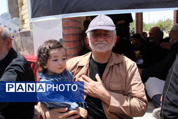 عزاداری تاسوعای حسینی در شهر درق 