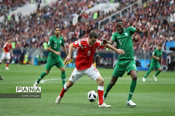 دیدار تیم های روسیه و عربستان  در افتتاح جام جهانی 2018روسیه