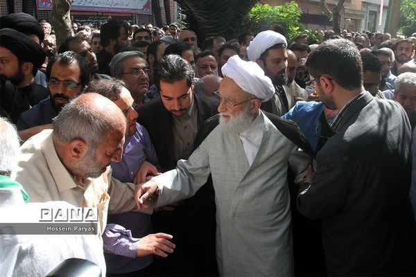 مراسم تشییع مرحوم حجت الاسلام‌سیدعلی اکبرحسینی