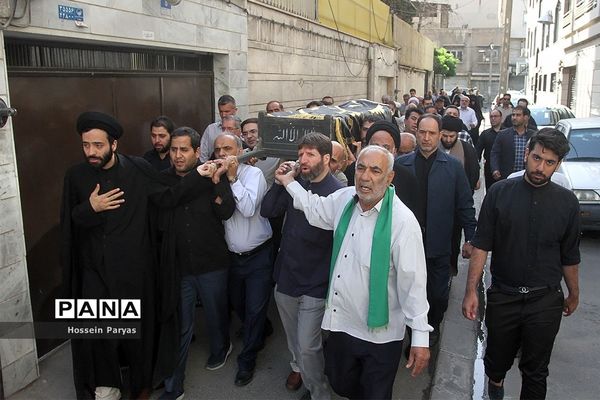 مراسم تشییع مرحوم حجت الاسلام‌سیدعلی اکبرحسینی