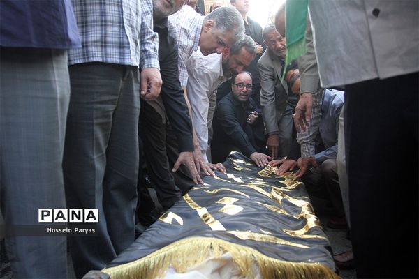 مراسم تشییع مرحوم حجت الاسلام‌سیدعلی اکبرحسینی