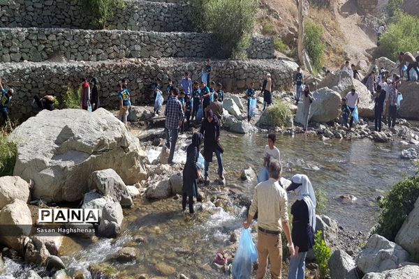 حضور ورزشکاران شهرستان اسلامشهر در طرح پاکسازی رودخانه کن