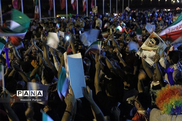استقبال مردمی از ورود تیم ملی  به ایران