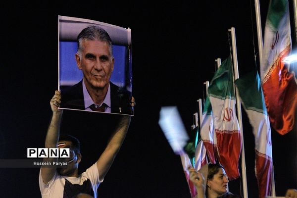 استقبال مردمی از ورود تیم ملی  به ایران