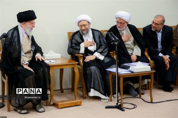 دیدار رئیس و مسئولان قوه قضائیه با رهبر کبیر انقلاب