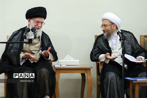 دیدار رئیس و مسئولان قوه قضائیه با رهبر کبیر انقلاب