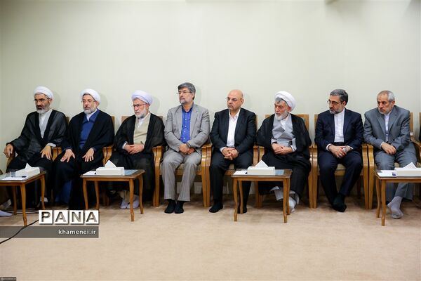 دیدار رئیس و مسئولان قوه قضائیه با رهبر کبیر انقلاب