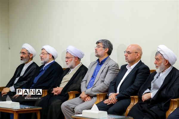 دیدار رئیس و مسئولان قوه قضائیه با رهبر کبیر انقلاب