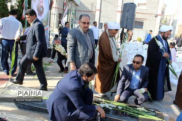 مراسم عطر افشانی قبورشهدا، گرامیداشت هفته قوه قضائیه در اسلامشهر