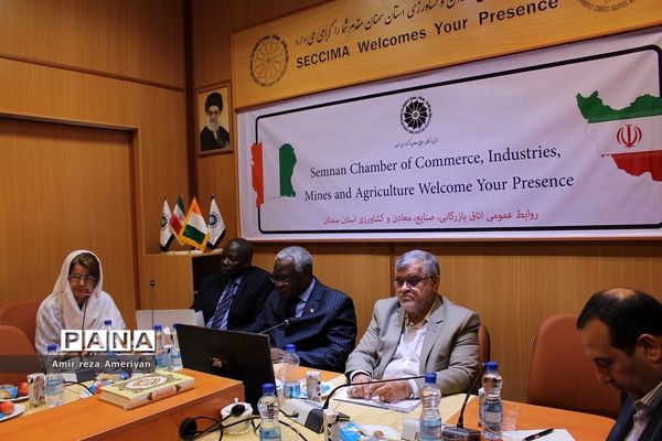 نشست کاردار سفارت کشور ساحل‌عاج در جمهوری اسلامی ایران با فعالان اقتصادی سمنان در اتاق بازرگانی
