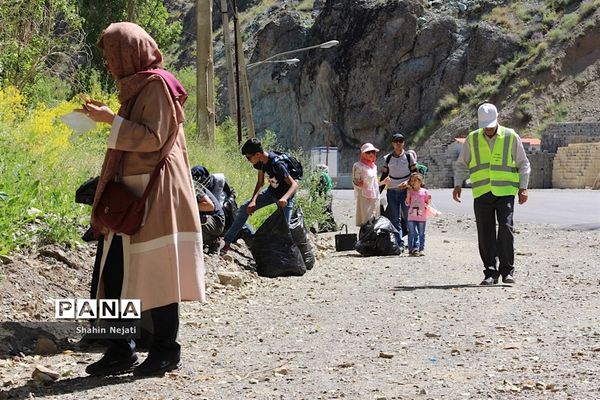 اجرای طرح پاکداشت طبیعت در جاده کرج-چالوس