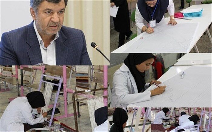 بافت 200تخته فرش در هنرستان های استان
