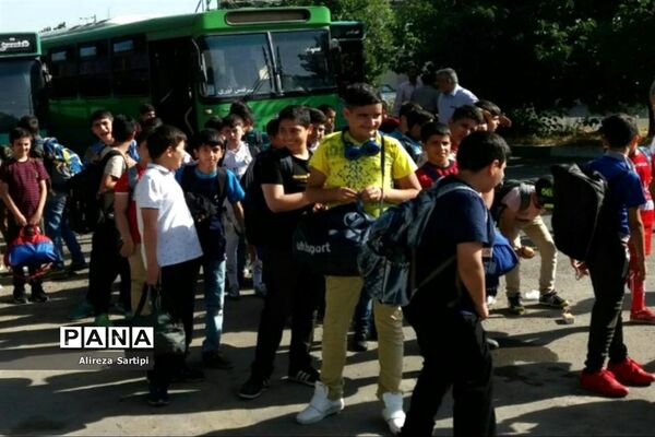 حضوردانش آموزان شهرقدس در اردوی فرهنگی تفریحی امید و نشاط