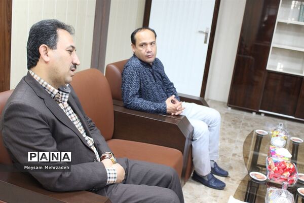 دیدار رئیس  و کارکنان سازمان دانش آموزی استان بوشهر با معاون جدید پشتیبانی