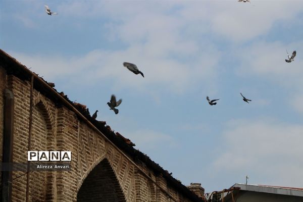 مسجد جامع ساری پس از آتش‌سوزی