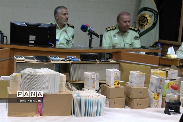 نشست خبری فرمانده نیروی انتظامی استان فارس