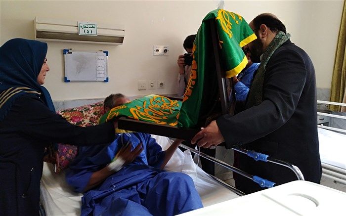 کاروان زیر سایه خورشید در بیمارستان شهدای قاین حاضر شد