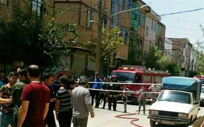 ضربه به لوله فرعی  و نشت گاز در اسلامشهر