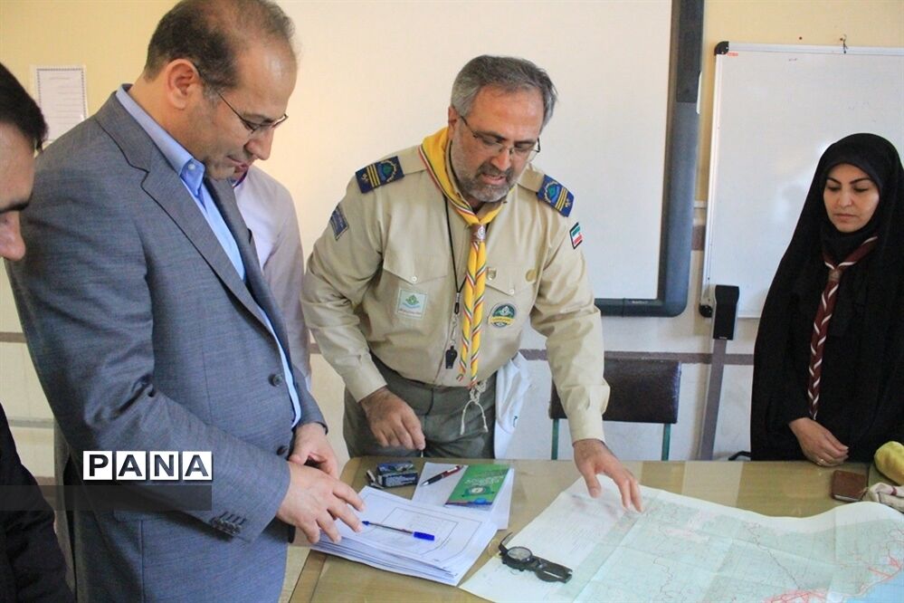 بازدید محمد پورداود مدیر کل آموزش و پرورش همدان از اردوی یک روزه پیشتازان