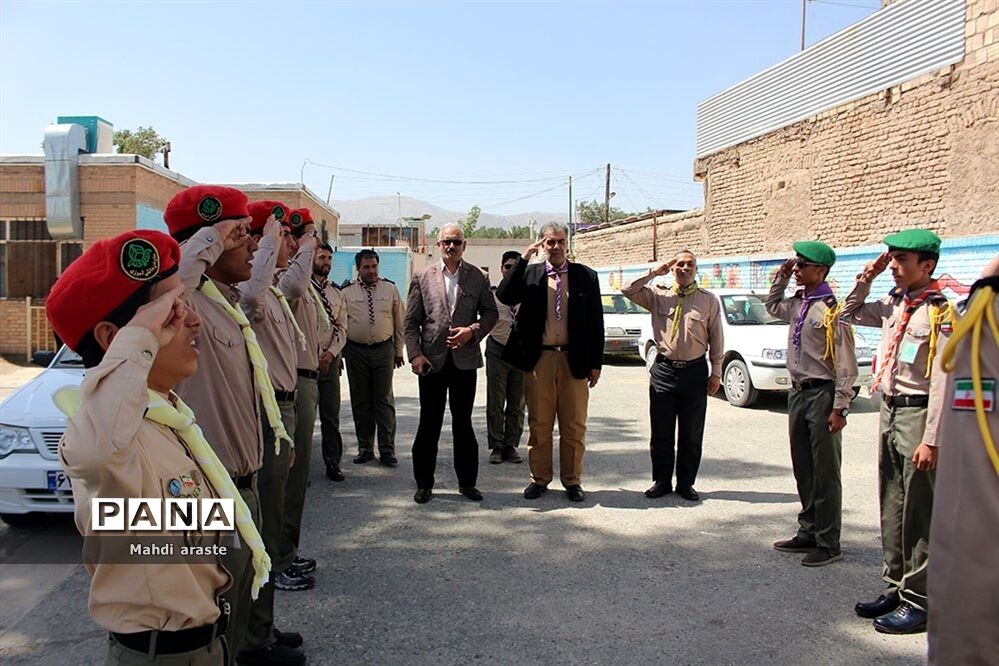 بازدید رئیس سازمان دانش آموزی استان خراسان جنوبی از پایگاه های تابستانی اوقات فراغت