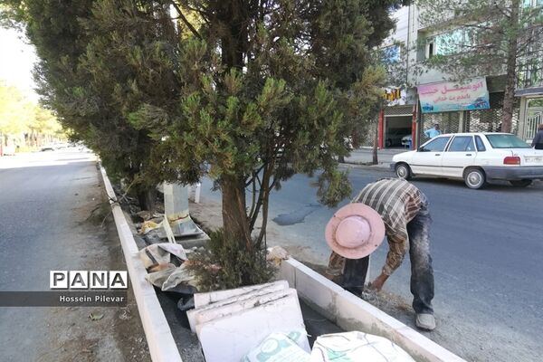 اجرای جدول گذاری خیابان های شهرستان بیرجند