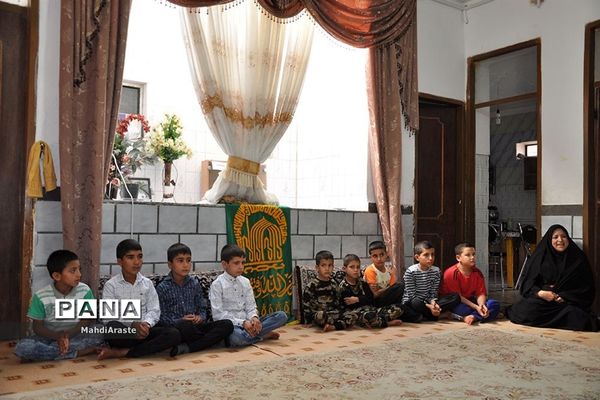 مرکزنگهداری کودکان بی سرپرست و  بد سرپرست  شهرستان درمیان میزبان خادمان امام رضا(ع )