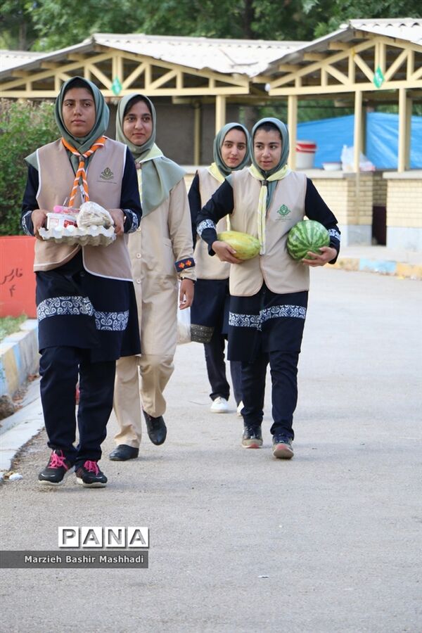 صبحگاه اردوی استانی دختران پیشتاز استان فارس