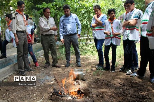 پیش اروی پیشتازان پسر قم در اردگاه ملا صدرا کهک برگزار شد