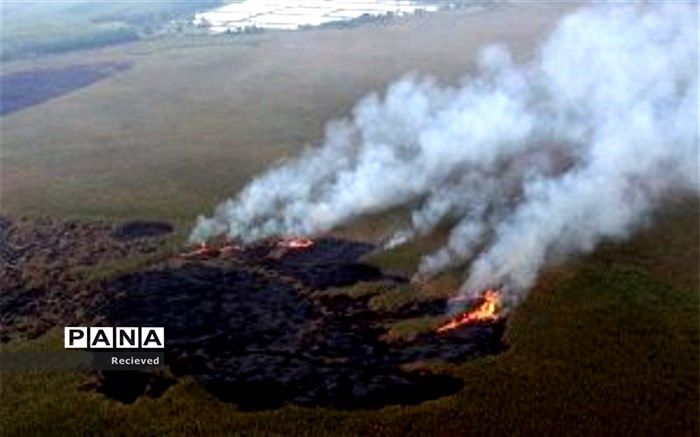 حریق تالاب هورالعظیم به مرزهای ایران نزدیک شده است
