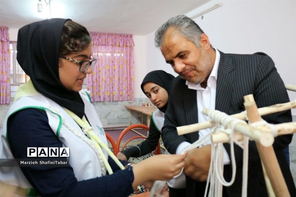 بازدید معاون پرورشی اداره کل آموزش و پرورش خراسان جنوبی و رئیس سازمان دانش آموزی خراسان جنوبی از پیش اردوی انتخابی پیشتازان دختر