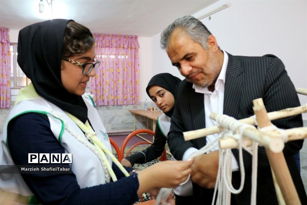 بازدید معاون پرورشی اداره کل آموزش و پرورش خراسان جنوبی و رئیس سازمان دانش آموزی خراسان جنوبی از پیش اردوی انتخابی پیشتازان دختر