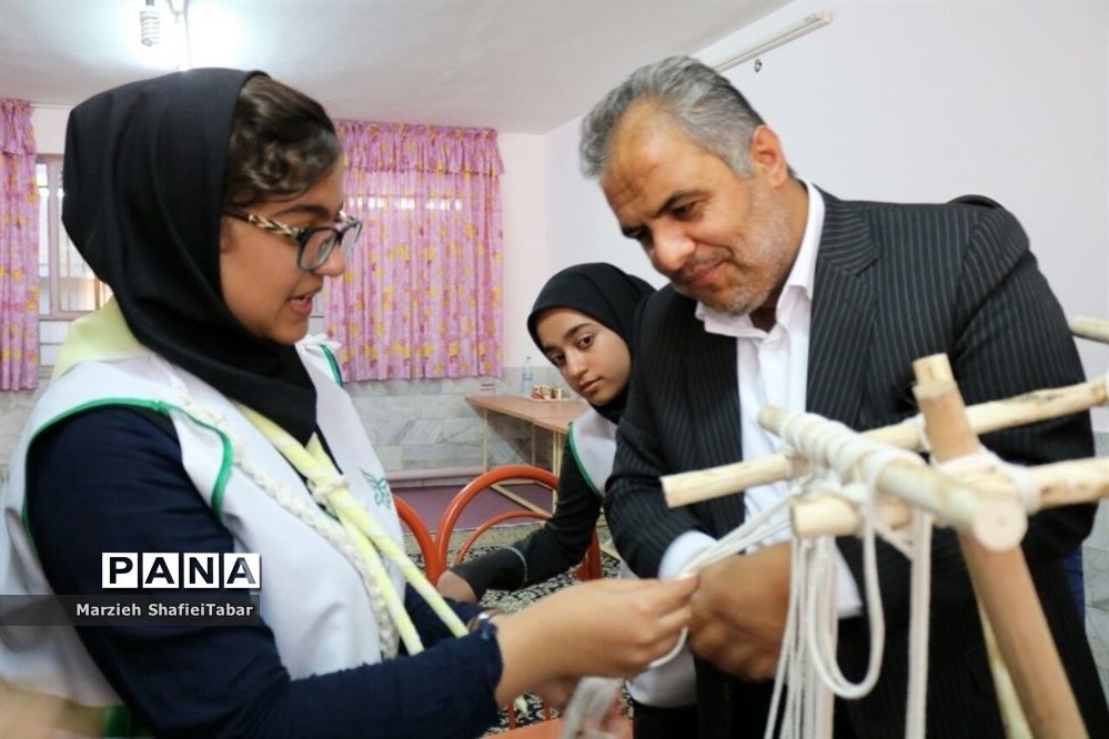 بازدید معاون پرورشی اداره کل آموزش و پرورش خراسان جنوبی و رئیس سازمان دانش آموزی خراسان جنوبی از پیش اردوی انتخابی پیشتازان دختر