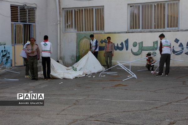 بازدید معاون پرورشی و رئیس سازمان دانش آموزی استان خراسان‌جنوبی از پیشتازان و اعضا سازمان دانش آموزی