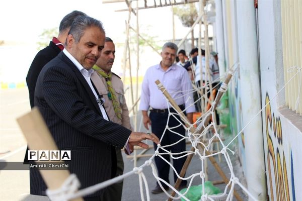 بازدید معاون پرورشی و رئیس سازمان دانش آموزی استان خراسان‌جنوبی از پیشتازان و اعضا سازمان دانش آموزی