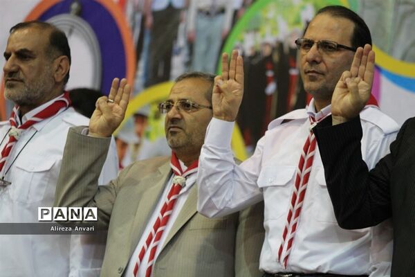 آیین افتتاحیه هشتمین دوره اردوی ملی در اردوگاه شهید باهنر تهران