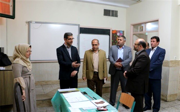 بازدید معاون سواد آموزی و رئیس اداره سنجش و ارزشیابی اداره کل آموزش و پرورش شهرستان های استان تهران از شهرری