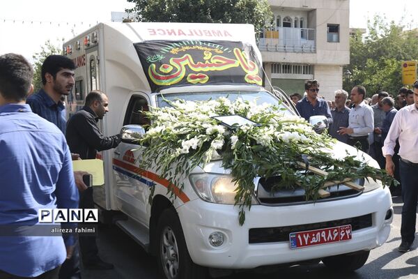 مراسم تشییع پیکر پاک شهید حسن ترکمان