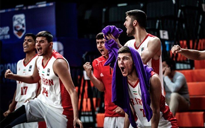 بسکتبال قهرمانی جوانان آسیا؛ صعود مقتدرانه ایران با سومین برد