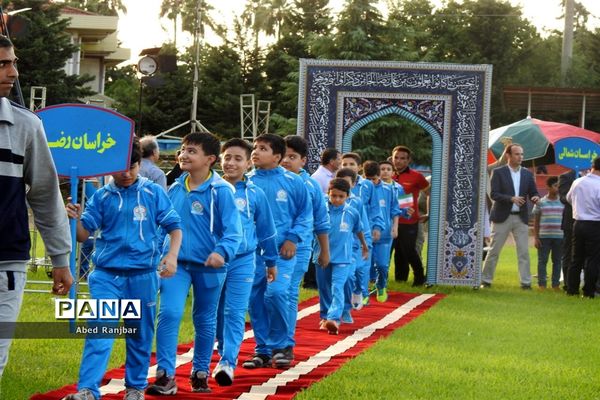آیین افتتاحیه مسابقات ورزشی دانش‌آموزان پسر سراسر کشور در رامسر