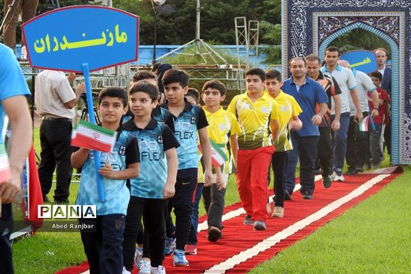 آیین افتتاحیه مسابقات ورزشی دانش‌آموزان پسر سراسر کشور در رامسر