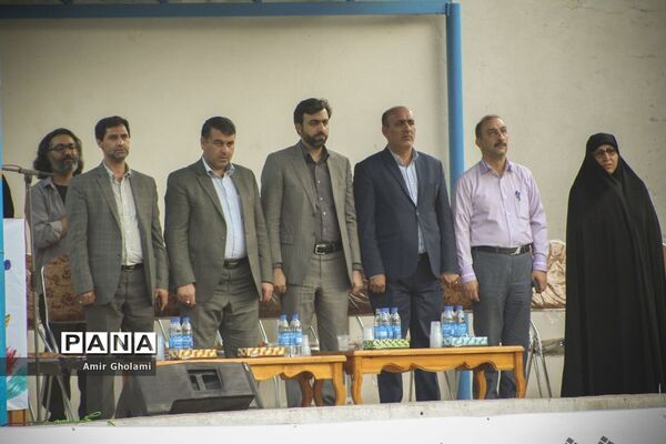 آیین استقبال دانش آموزان پسر شرکت کننده در سی و ششمین جشنواره فرهنگی، هنری سراسر کشور