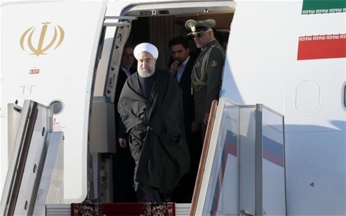 روحانی وارد قزاقستان شد