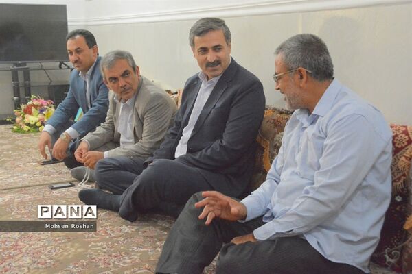دیدار و تجلیل از آزاده فرهنگی سید جواد حسینی مقدم روستای سربست منطقه سعدآباد