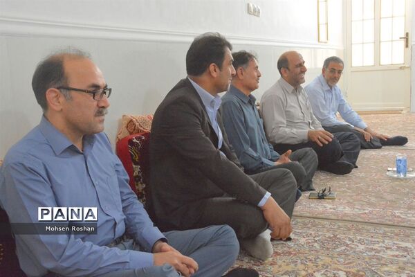 دیدار و تجلیل از آزاده فرهنگی سید جواد حسینی مقدم روستای سربست منطقه سعدآباد