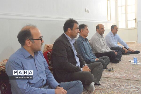 دیدار و تجلیل از آزاده فرهنگی سید جواد حسینی مقدم روستای سربست منطقه سعدآباد