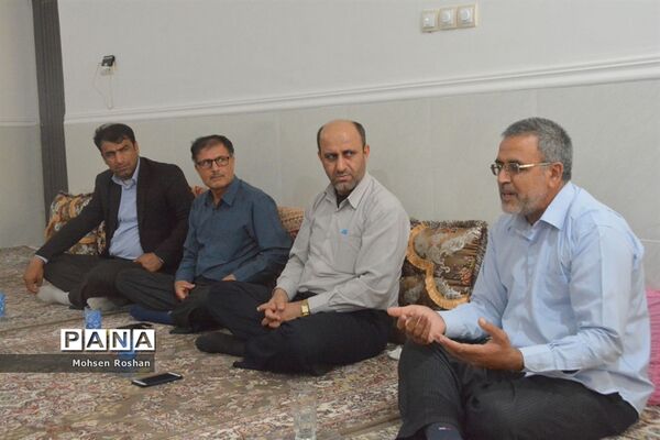 دیدار و تجلیل از آزاده فرهنگی سید جواد حسینی مقدم روستای سربست منطقه سعدآباد