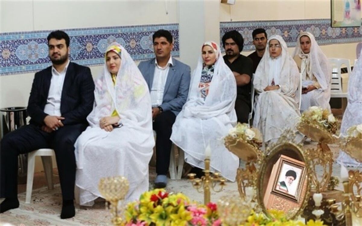 برگزاری مراسم ازدواج ۷۰ زوج کمیته امداد در گنبدکاووس