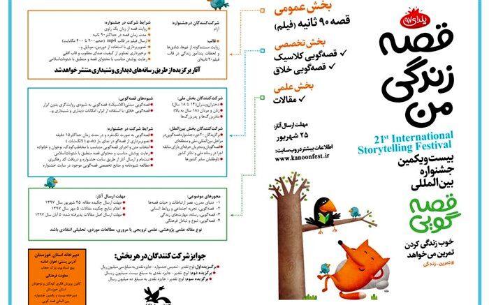 آغاز مرحله استانی بیست و یکمین جشنواره بین‌المللی قصه‌گویی کانون پروروش فکری کودکان و نوجوانان در خوزستان