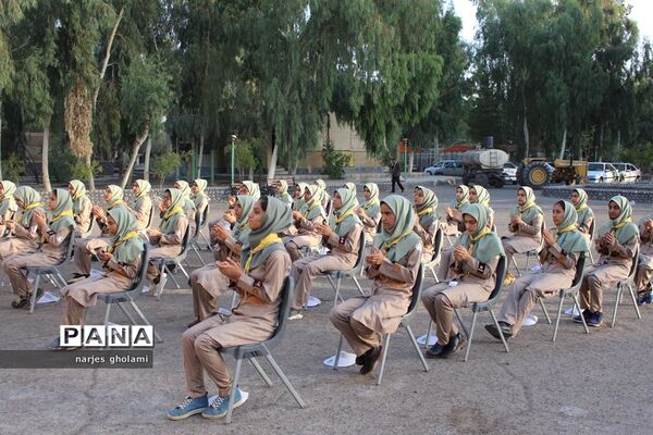 مراسم صبحگاه پیش اردوی ملی پیشتازان سیستان و بلوچستان